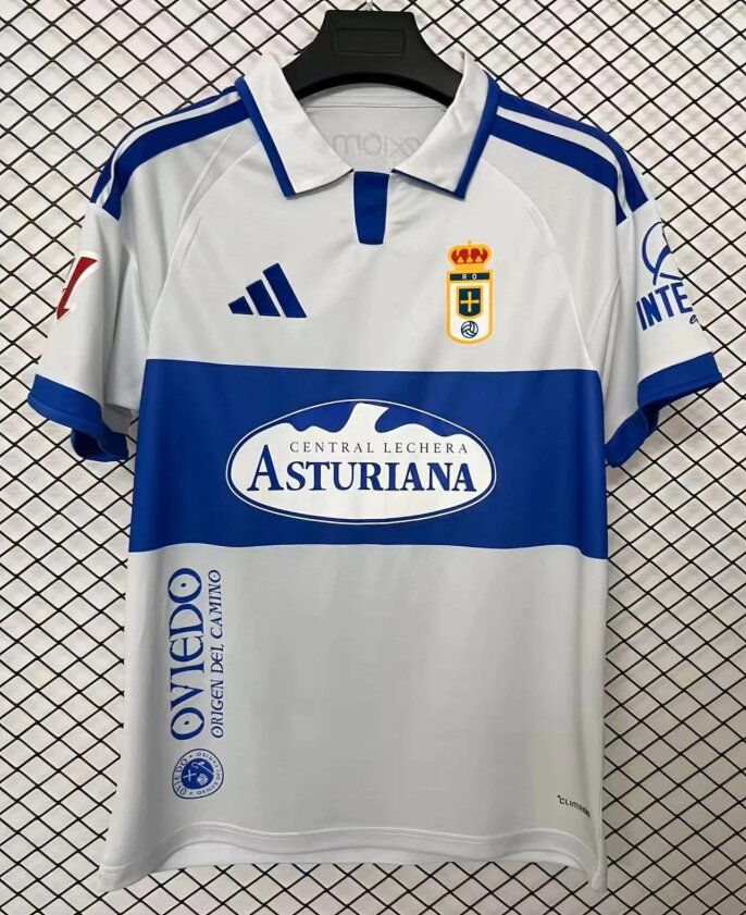 AAA Quality Real Oviedo 26/27 Away White Soccer Jersey